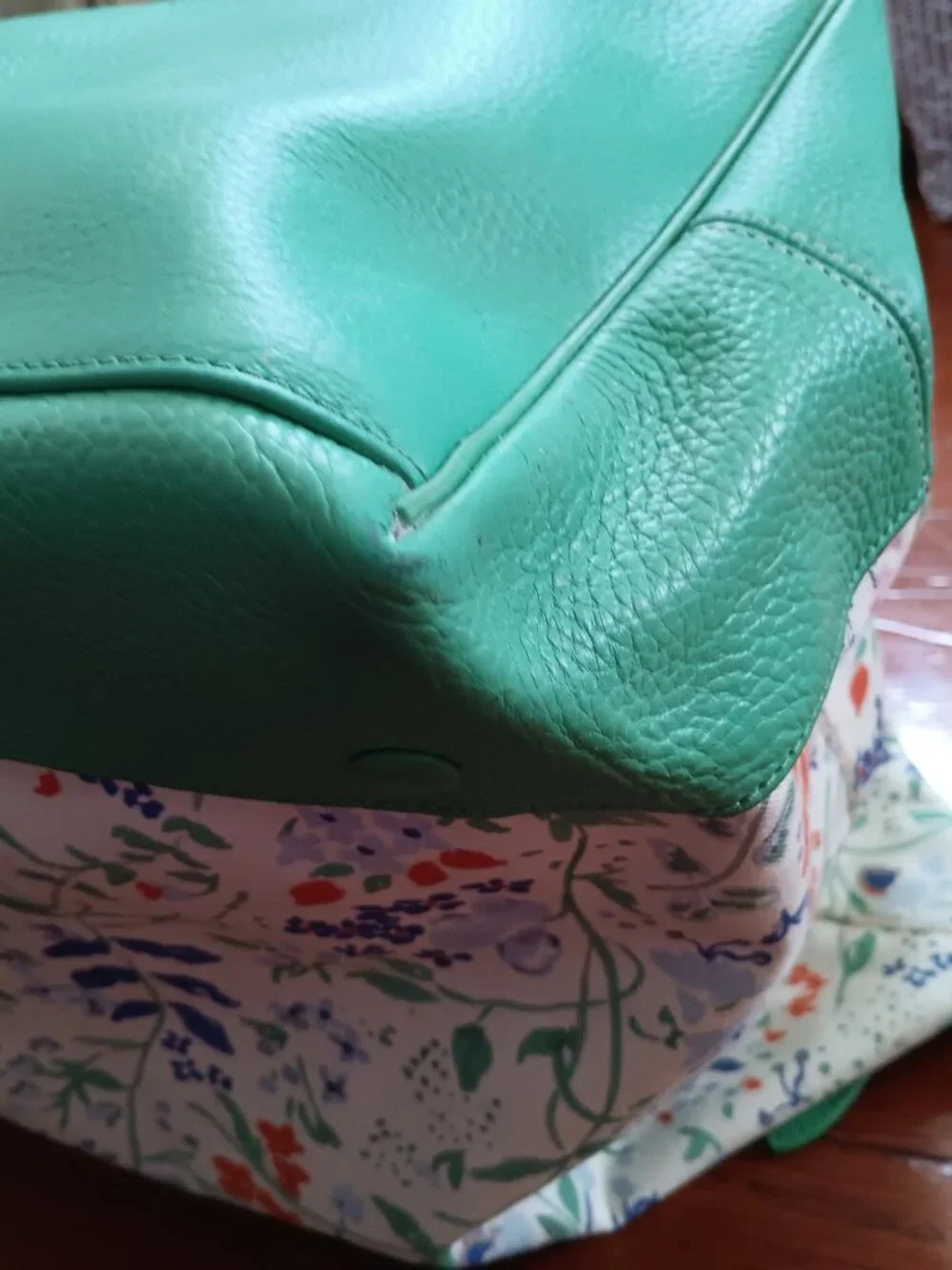 Neely & Chloe Travel Duffel & Garment Bag Set Spring Green & Flowers